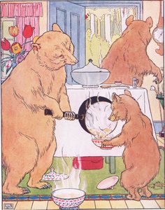 Versò il porridge in una ciotola da Leonard Leslie Brooke